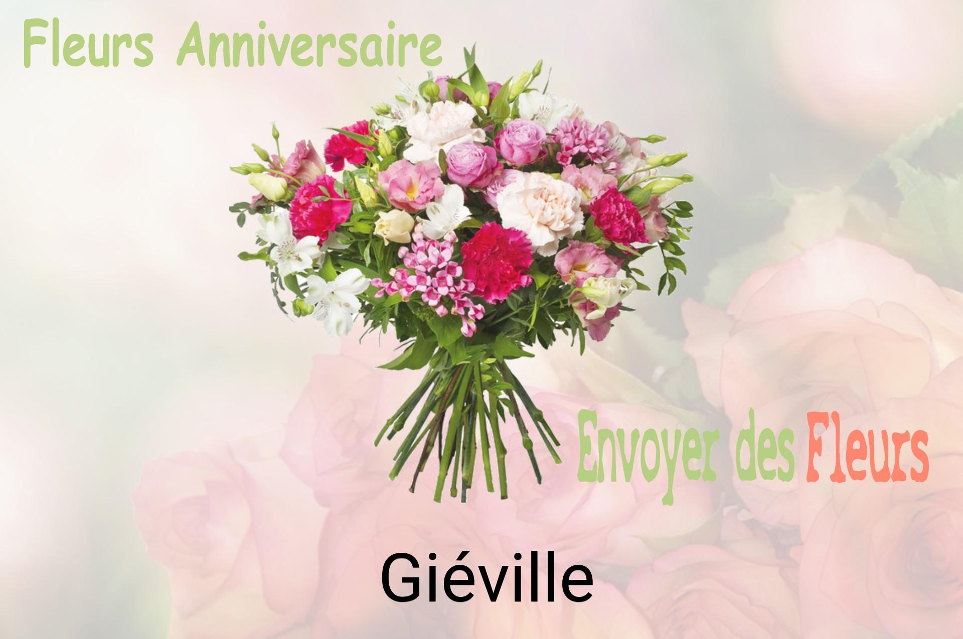 Bouquet de fleurs d’anniversaire livré à Giéville